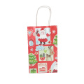 Christmas Decoration Gift Bags With Handle, Lovely Tree Santa Claus Custom Christmas Gift Paper Bag